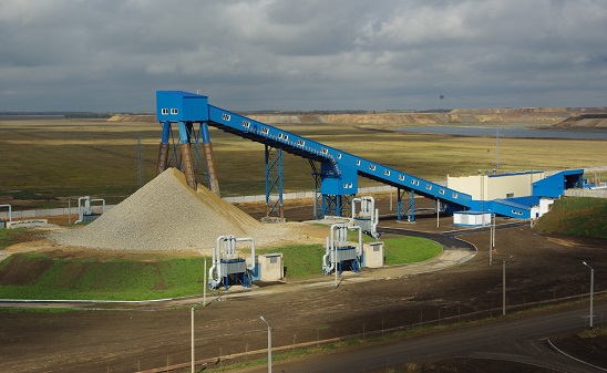 Crushing  facility at Vasilkovsky mining and processing plant