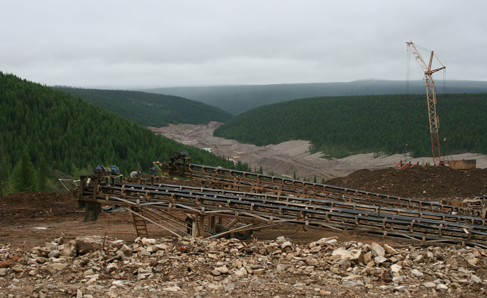 Development of placer deposit 